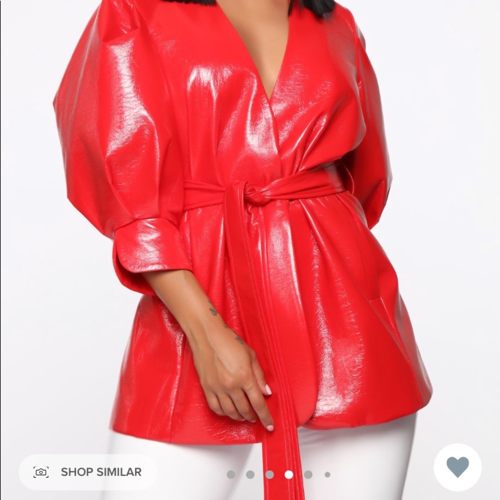 Faux leather jacket